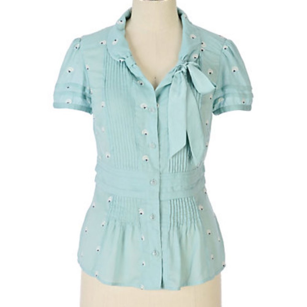 Anthropologie Floreat Cormorant Blouse Sz 4
